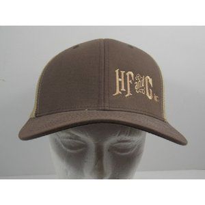 H F and C Inc. Trucker Cap Snapback Brown